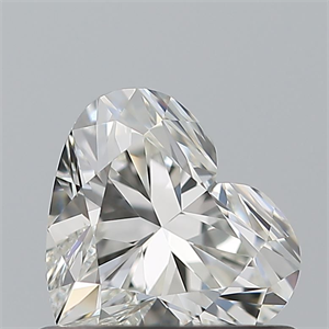 Picture of Natural Diamond 0.59 Carats, Heart with  Cut, I Color, VVS1 Clarity and Certified by GIA