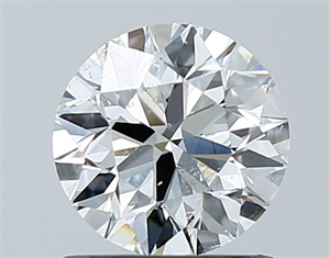 Picture of Natural Diamond 0.90 Carats, Round with Excellent Cut, H Color, I1 Clarity and Certified by GIA