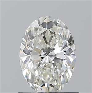 Picture of Natural Diamond 1.01 Carats, Oval with  Cut, I Color, SI1 Clarity and Certified by GIA