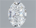 Natural Diamond 0.40 Carats, Oval with  Cut, D Color, VS2 Clarity and Certified by GIA