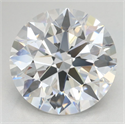 Lab Grown Diamond 3.47 Carats, Round with Excellent Cut, D Color, VVS1 Clarity and Certified by GIA