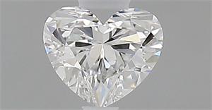 Picture of Natural Diamond 0.31 Carats, Heart with  Cut, E Color, VVS1 Clarity and Certified by GIA