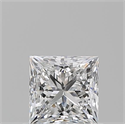Natural Diamond 0.72 Carats, Princess with  Cut, E Color, VS2 Clarity and Certified by GIA