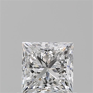 Picture of Natural Diamond 0.72 Carats, Princess with  Cut, E Color, VS2 Clarity and Certified by GIA