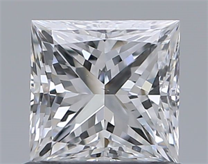 Picture of Natural Diamond 0.70 Carats, Princess with  Cut, E Color, VS2 Clarity and Certified by GIA