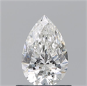Diamante Natural 0.70 quilates, De pera , Color H, claridad SI1 y certificado GIA