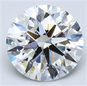 Natural Diamond 4.04 Carats, Round with Excellent Cut, I Color, SI1 Clarity and Certified by GIA