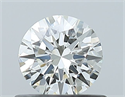 Diamante Natural 0.52 quilates, Redondo , Color J, claridad IF y certificado GIA