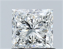 Natural Diamond 1.01 Carats, Princess with  Cut, G Color, VS1 Clarity and Certified by GIA
