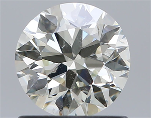 Picture of Natural Diamond 1.00 Carats, Round with Very Good Cut, L Color, SI2 Clarity and Certified by GIA
