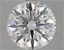 Lab Grown Diamond 4.00 Carats, Round with Ideal Cut, D Color, VS1 Clarity and Certified by IGI