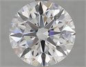 Lab Grown Diamond 4.00 Carats, Round with Ideal Cut, D Color, VS1 Clarity and Certified by IGI