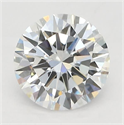 Lab Grown Diamond 1.07 Carats, Round with Excellent Cut, D Color, VS2 Clarity and Certified by IGI