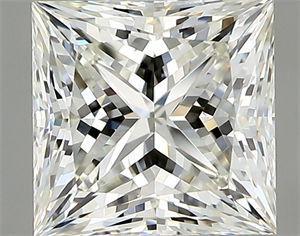 Picture of Natural Diamond 1.04 Carats, Princess with  Cut, J Color, VVS2 Clarity and Certified by GIA
