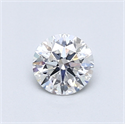 Diamante Natural 0.59 quilates, Redondo , Color E, claridad SI2 y certificado GIA