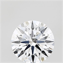 Lab Grown Diamond 1.03 Carats, Round with Ideal Cut, D Color, VVS2 Clarity and Certified by IGI