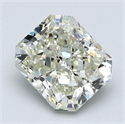 Natural Diamond 2.10 Carats, Radiant with  Cut, L Color, VS2 Clarity and Certified by GIA