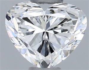 Picture of Natural Diamond 0.60 Carats, Heart with  Cut, H Color, VVS2 Clarity and Certified by GIA