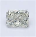 Natural Diamond 1.06 Carats, Radiant with  Cut, L Color, SI1 Clarity and Certified by GIA