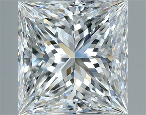 Foto Diamante Natural 1.01 quilates, Princesa , Color G, claridad VS1 y certificado GIA de