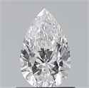 Diamante Natural 0.71 quilates, De pera , Color D, claridad VVS1 y certificado GIA