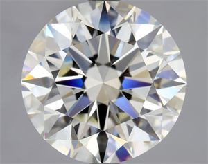 Picture of Natural Diamond 3.01 Carats, Round with Excellent Cut, K Color, IF Clarity and Certified by GIA