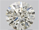 Natural Diamond 1.22 Carats, Round with Excellent Cut, J Color, SI1 Clarity and Certified by IGI
