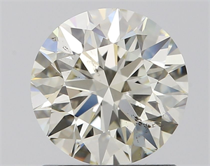 Picture of Natural Diamond 1.22 Carats, Round with Excellent Cut, J Color, SI1 Clarity and Certified by IGI
