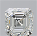 Natural Diamond 2.02 Carats, Asscher with  Cut, J Color, VS1 Clarity and Certified by GIA