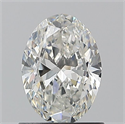 Natural Diamond 0.90 Carats, Oval with  Cut, G Color, VS2 Clarity and Certified by GIA