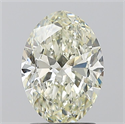 Natural Diamond 1.70 Carats, Oval with  Cut, L Color, SI1 Clarity and Certified by GIA