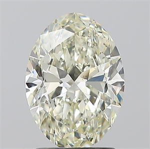 Picture of Natural Diamond 1.70 Carats, Oval with  Cut, L Color, SI1 Clarity and Certified by GIA