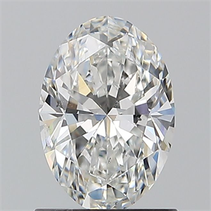 Foto Diamante Natural 1.01 quilates, Ovalado , Color F, claridad SI1 y certificado GIA de