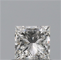 Natural Diamond 0.50 Carats, Princess with  Cut, G Color, VVS1 Clarity and Certified by IGI