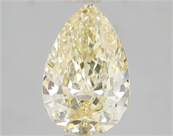 Picture of Lab Grown Diamond 2.08 Carats, Pear with  Cut, Fancy Intense Yellow Color, VS1 Clarity and Certified by IGI