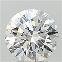 Lab Grown Diamond 3.10 Carats, Round with Ideal Cut, E Color, VVS2 Clarity and Certified by IGI
