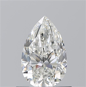 Picture of Natural Diamond 0.71 Carats, Pear with  Cut, H Color, VVS1 Clarity and Certified by GIA