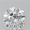 Natural Diamond 1.25 Carats, Round with Excellent Cut, D Color, FL Clarity and Certified by GIA