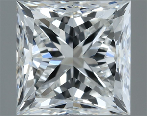 Picture of Natural Diamond 1.00 Carats, Princess with  Cut, G Color, IF Clarity and Certified by GIA