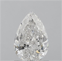 Natural Diamond 1.10 Carats, Pear with  Cut, F Color, I1 Clarity and Certified by IGI