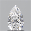 Natural Diamond 0.70 Carats, Pear with  Cut, D Color, VS1 Clarity and Certified by GIA