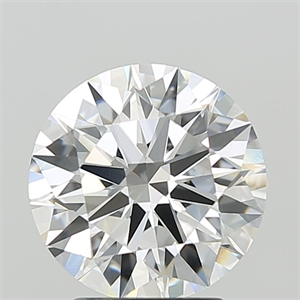 Picture of Lab Grown Diamond 3.10 Carats, Round with Ideal Cut, F Color, VVS2 Clarity and Certified by IGI