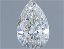 Diamante Natural 0.45 quilates, De pera , Color G, claridad VS2 y certificado GIA