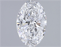 Natural Diamond 1.02 Carats, Oval with  Cut, D Color, SI2 Clarity and Certified by GIA