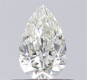 Picture of Natural Diamond 0.50 Carats, Pear with  Cut, I Color, SI1 Clarity and Certified by IGI