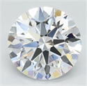 Lab Grown Diamond 2.73 Carats, Round with Ideal Cut, D Color, VVS1 Clarity and Certified by IGI