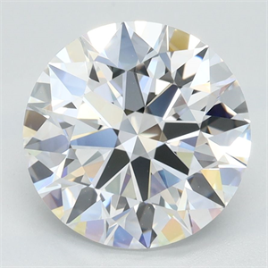 Picture of Lab Grown Diamond 2.73 Carats, Round with Ideal Cut, D Color, VVS1 Clarity and Certified by IGI