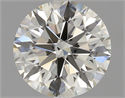 1.21 Carats, Round Diamond with Excellent Cut, K Color, SI1 Clarity and Certified by GIA