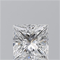 Natural Diamond 1.01 Carats, Princess with  Cut, D Color, VVS2 Clarity and Certified by GIA
