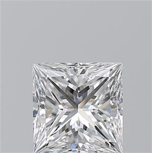Picture of Natural Diamond 1.01 Carats, Princess with  Cut, D Color, VVS2 Clarity and Certified by GIA